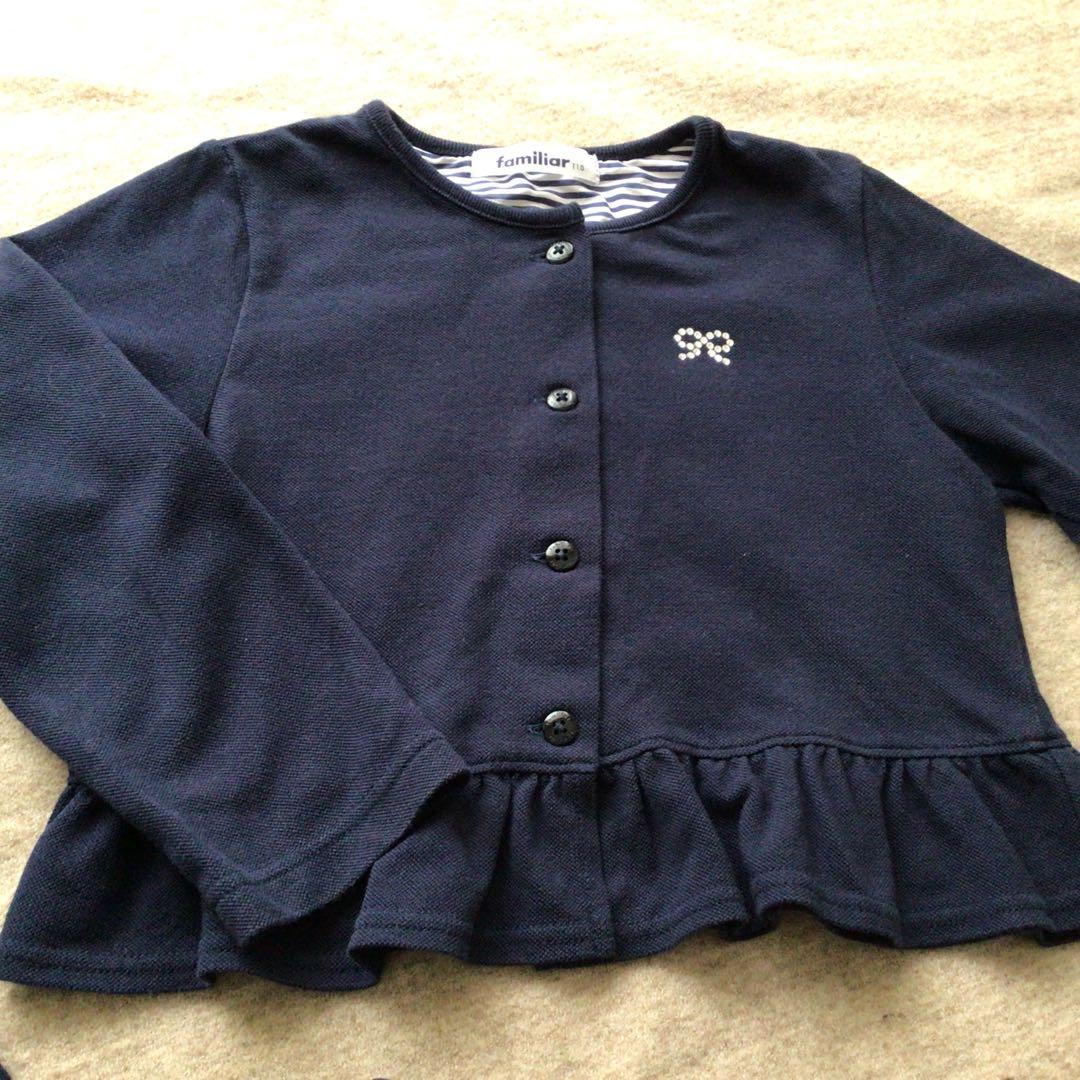 【美品】ファミリア　3点セット　リバーシブルスカート、カットソー　ボレロ　110