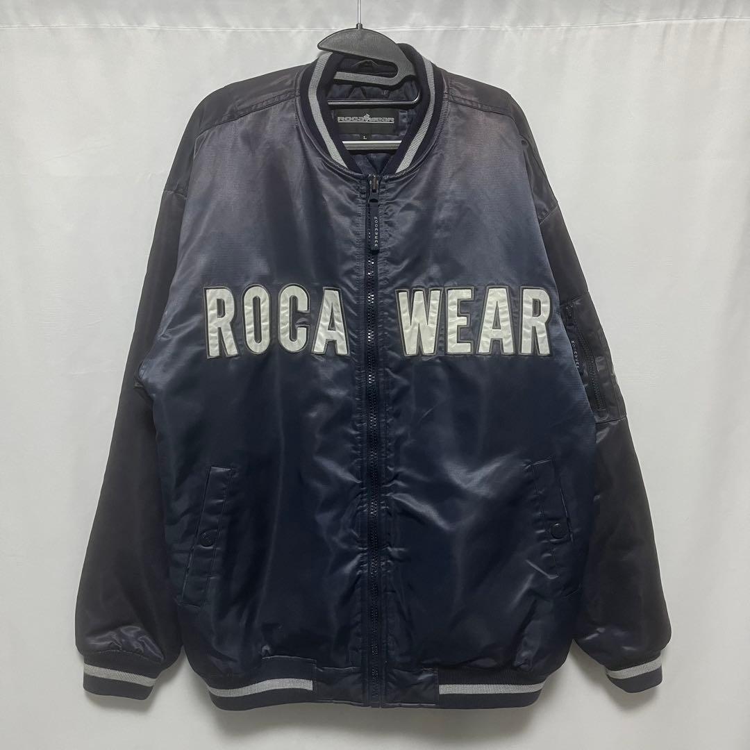 レア 90s ROCA WEAR ネイビー スタジャン 当時物