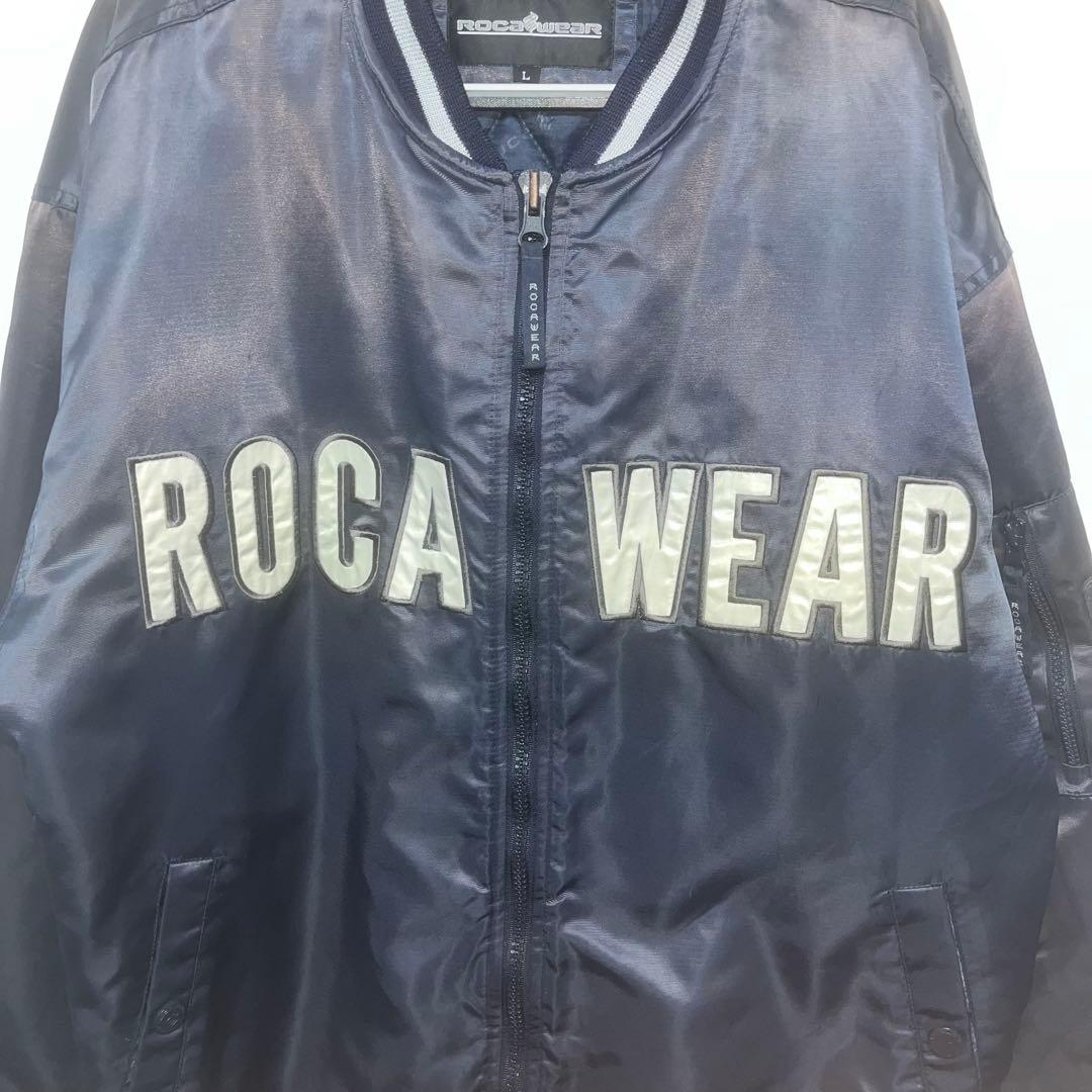 レア 90s ROCA WEAR ネイビー スタジャン 当時物