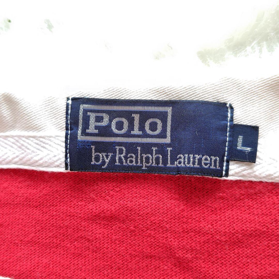 ✨大きいサイズ✨ラルフローレン★1992 スタジアム ラガーシャツ★L★超名作