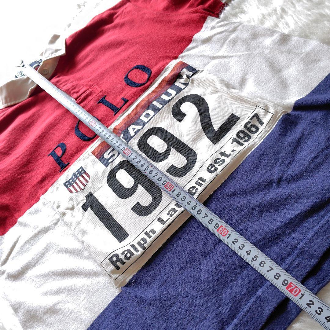✨大きいサイズ✨ラルフローレン★1992 スタジアム ラガーシャツ★L★超名作