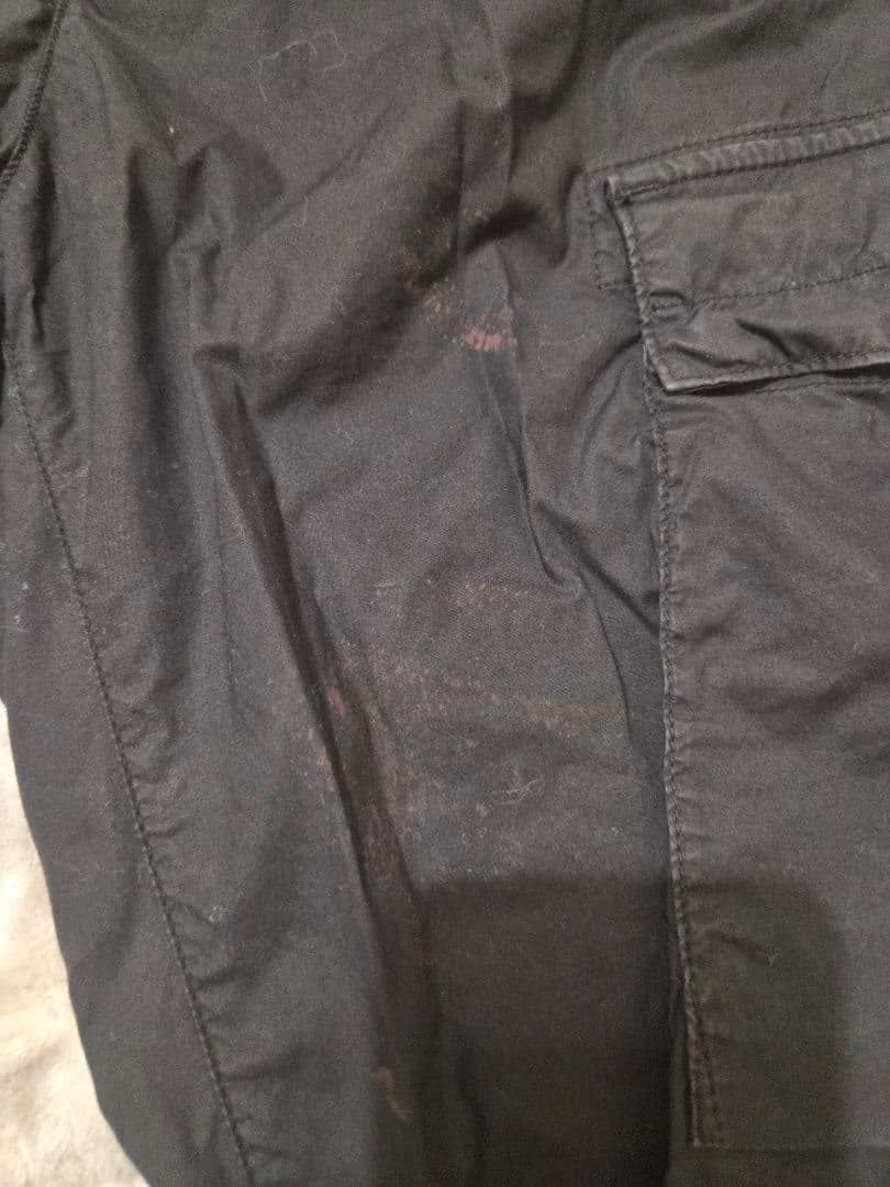 STONE  ブラックカーゴパンツ