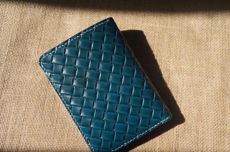 セール【送料無料】ルガトスリムウォレット【琉球ブルー】【cross mesh】