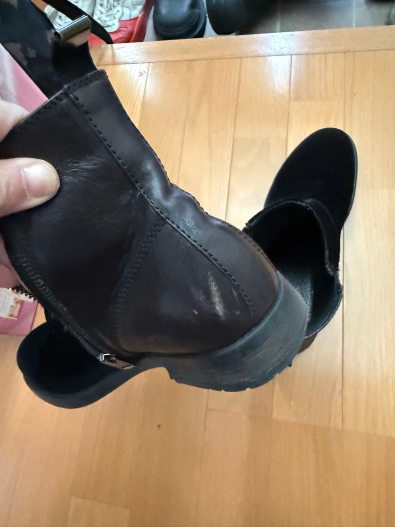 DIESEL 黒ブーツ 使用感あり
