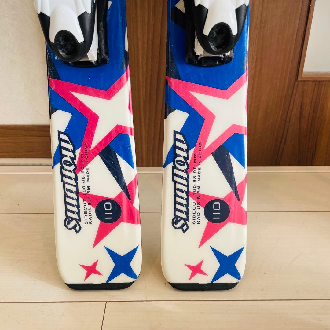 ◆SWALLOW◆スキー110cm◆ブーツ19cm◆ポールセット◆キッズスキー◆