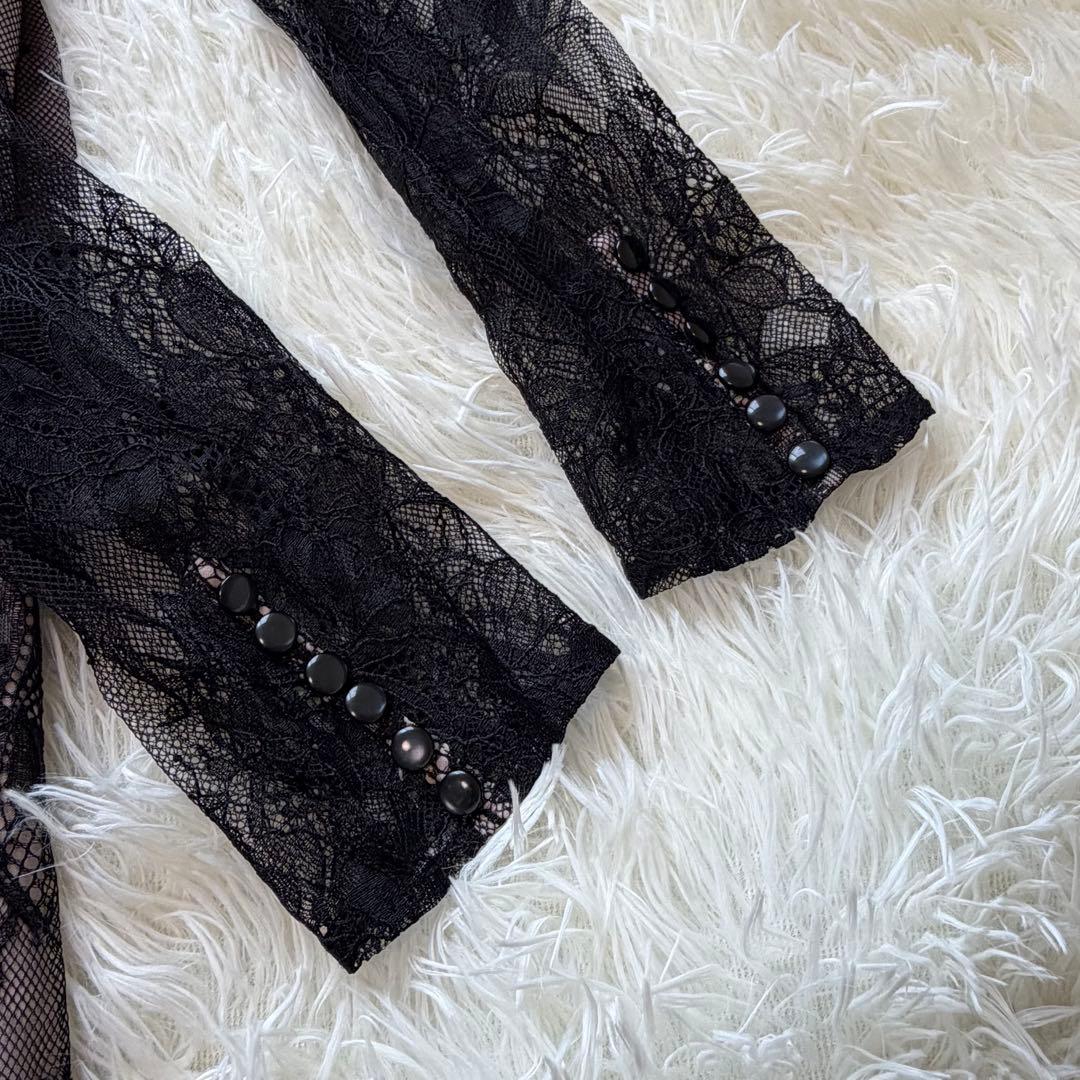 美品　アプワイザーリッシェ　マーメイドレースワンピース　ドレス　ブラック　結婚式