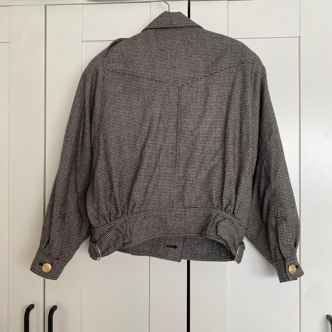 Chris Montez ギンガムチェック柄　ショート丈ジャケット 9号