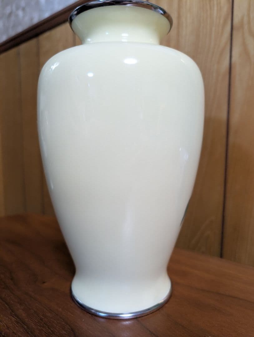 安藤七宝店　カトレア柄花瓶＋牡丹柄花瓶　セット