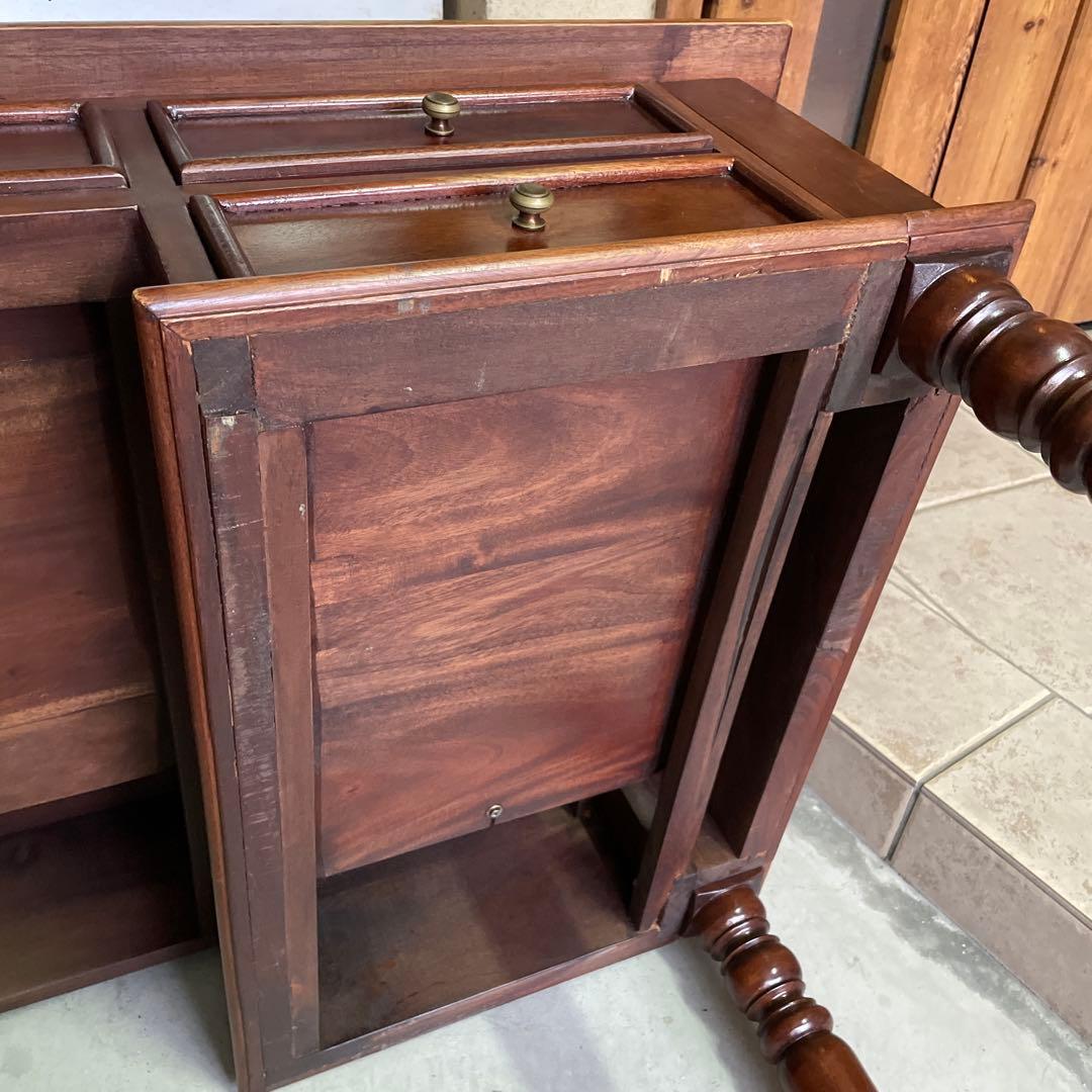 【s ページ】クラシックスタイル ヴィンテージ 木製デスク 店舗什器 机