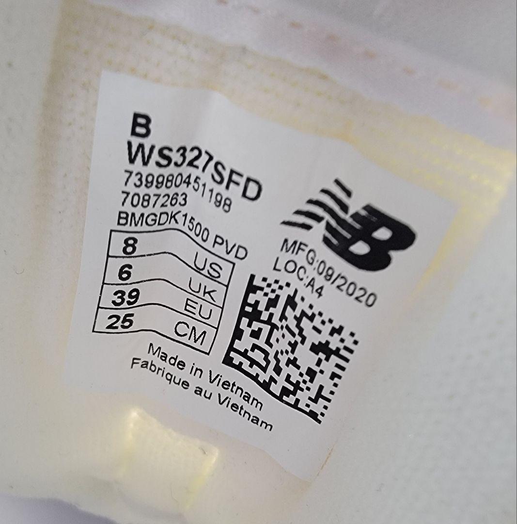 ニューバランス WS327SFD ホワイト 25cm