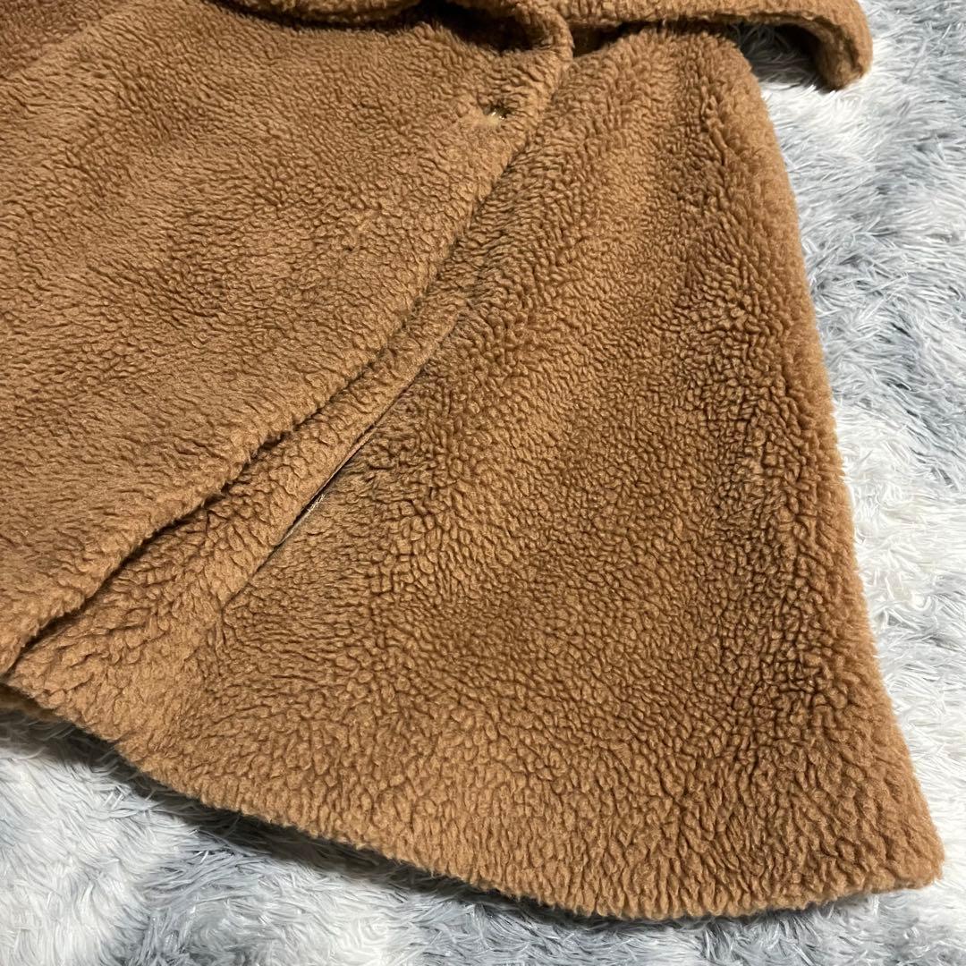 人気　MaxMara キャメル　ケープコート　テディベア　ポンチョ