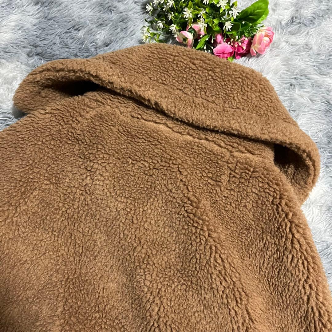 人気　MaxMara キャメル　ケープコート　テディベア　ポンチョ