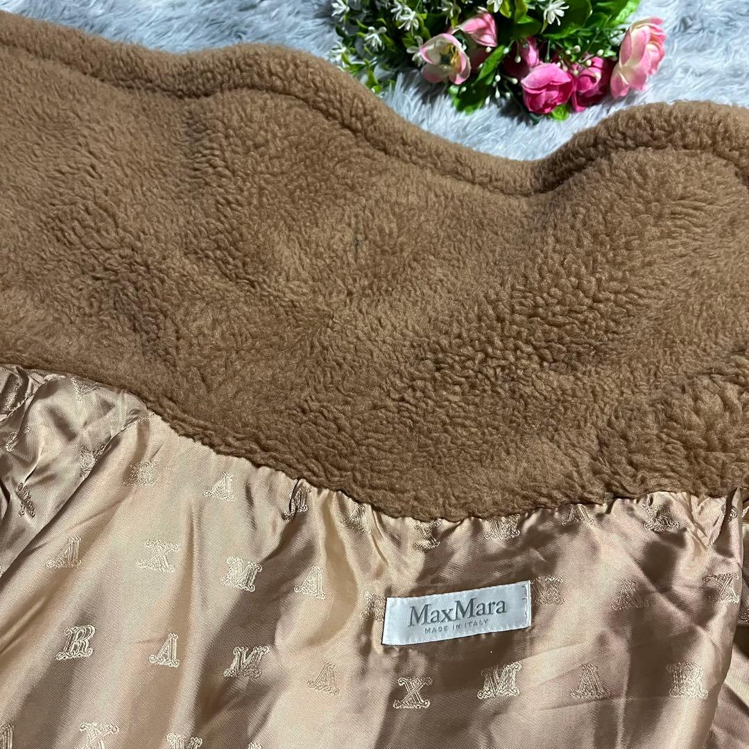 人気　MaxMara キャメル　ケープコート　テディベア　ポンチョ