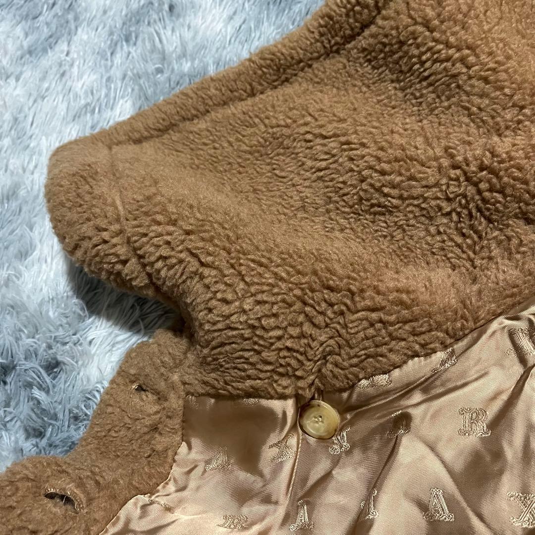 人気　MaxMara キャメル　ケープコート　テディベア　ポンチョ