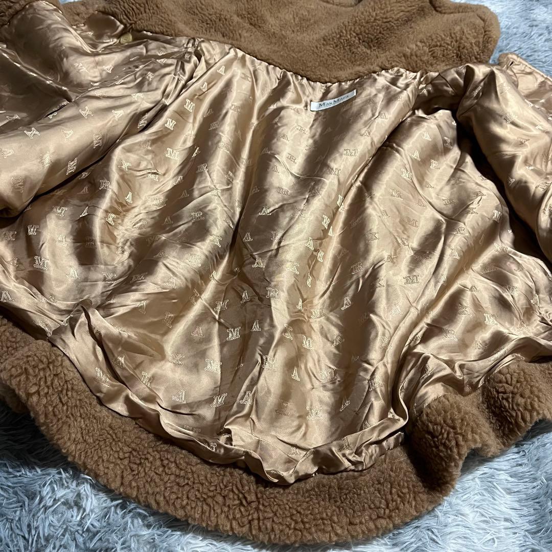 人気　MaxMara キャメル　ケープコート　テディベア　ポンチョ