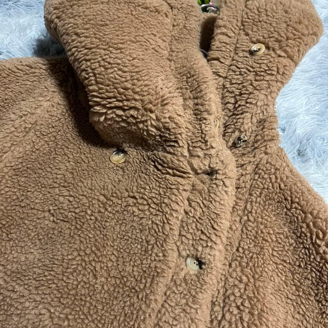 人気　MaxMara キャメル　ケープコート　テディベア　ポンチョ