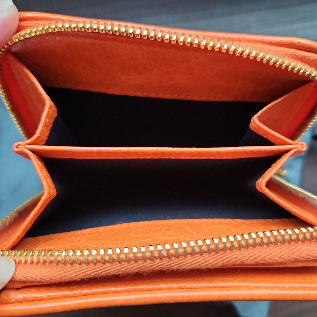BALENCIAGA オレンジ 二つ折り財布