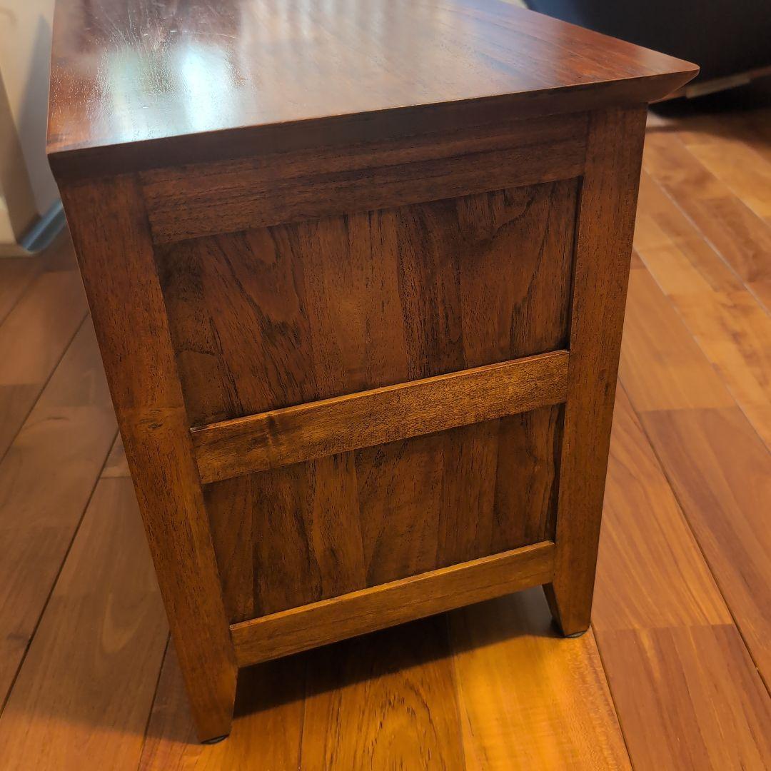 ギギliving テレビ台 チーク無垢材 ローボード 幅114cm 奥行35cm