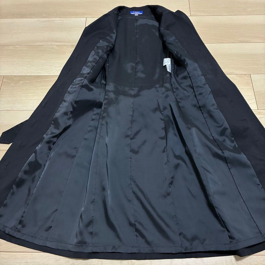 極美品✨バーバリーブルーレーベル トレンチコート ノバチェック ベルト ブラック