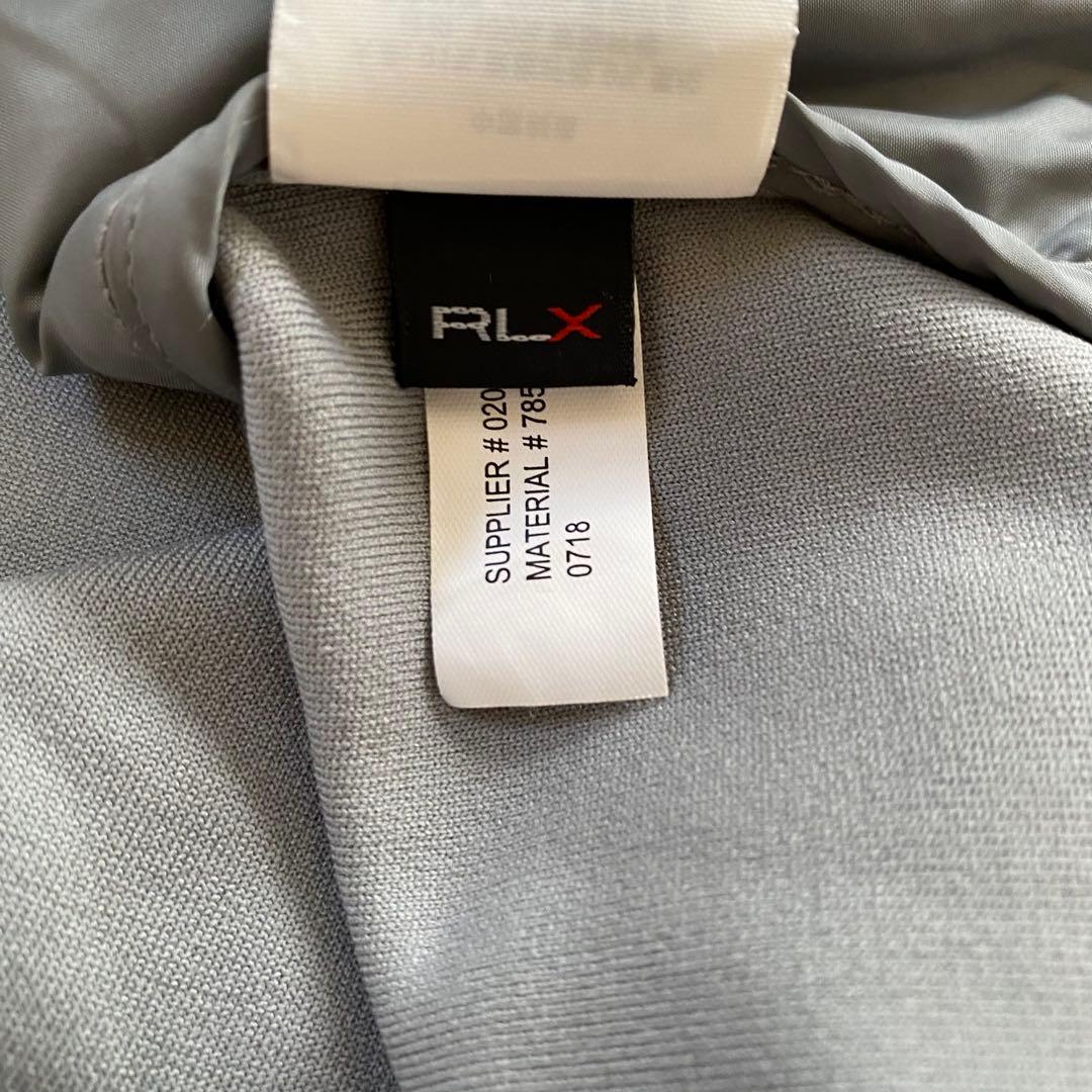 RLX フリース プルオーバー ハーフジップ ナイロン切り返し キルティング