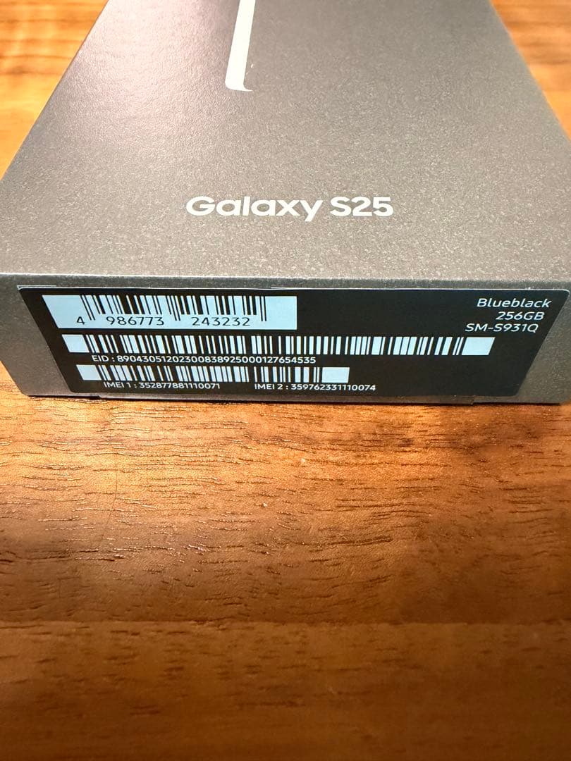 Galaxy S25 国内版 Blue Black 新品同様