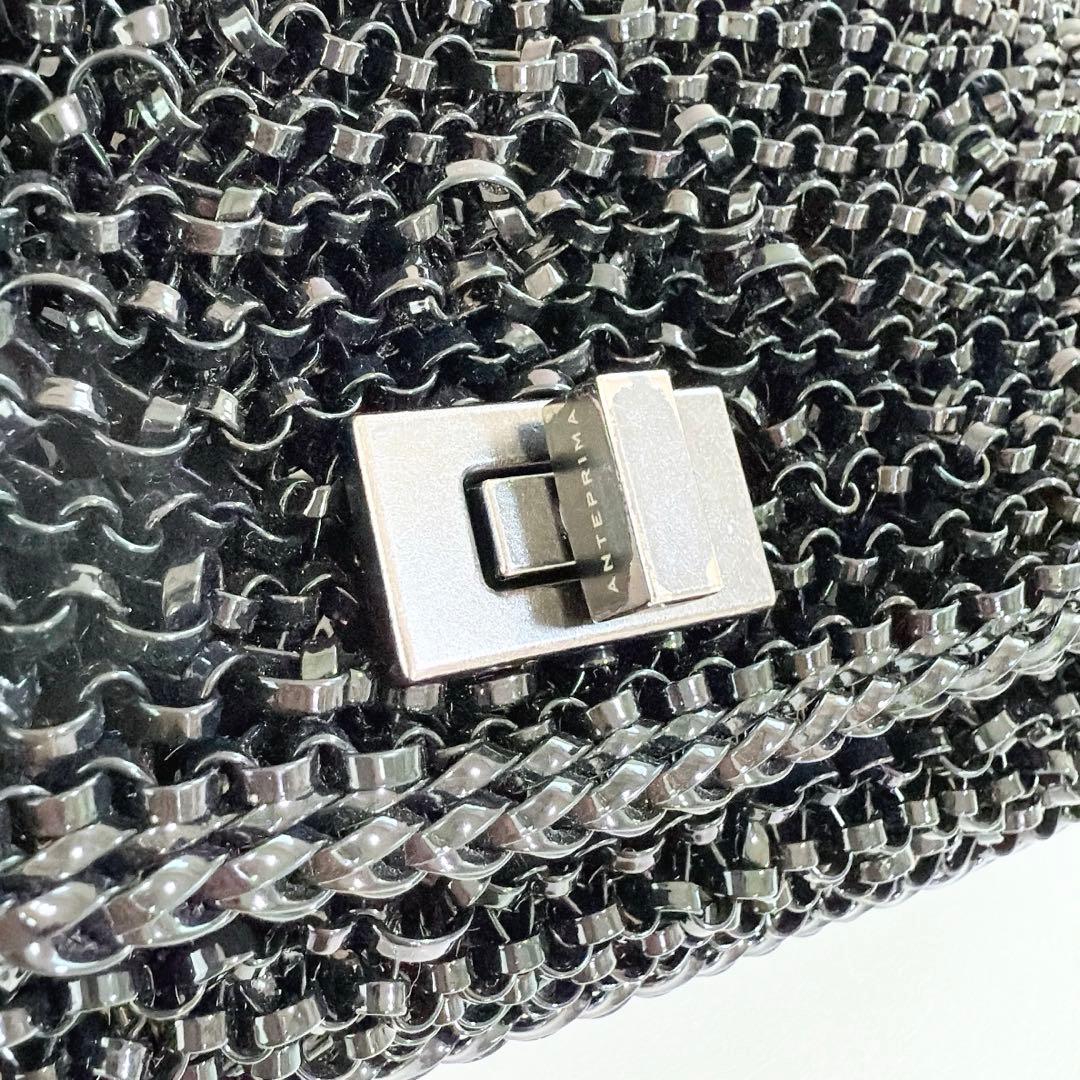 現行品　アンテプリマ　ルッケット II ミディアム　横長　エナメルブラック