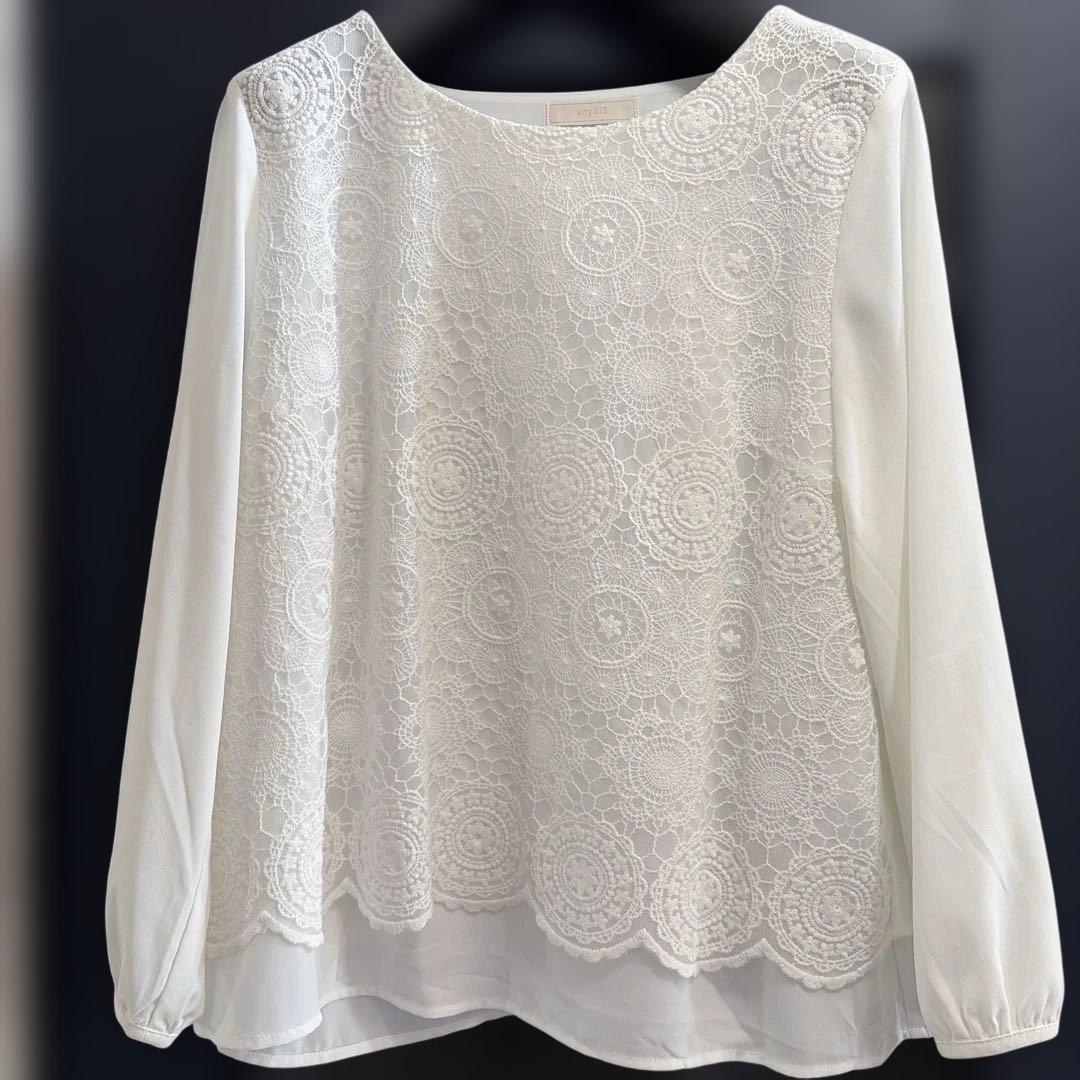 23区 GIOLICA ツイード ジャケット　38 ネイビー