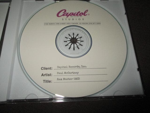 paul mccartney ram (RARE MASTER!! 送料込み）