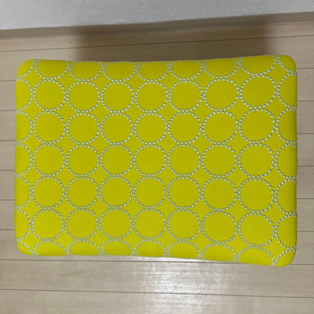 ミナペルホネン dop タンバリン スクエア スツール 【イエロー】ハンドメイド