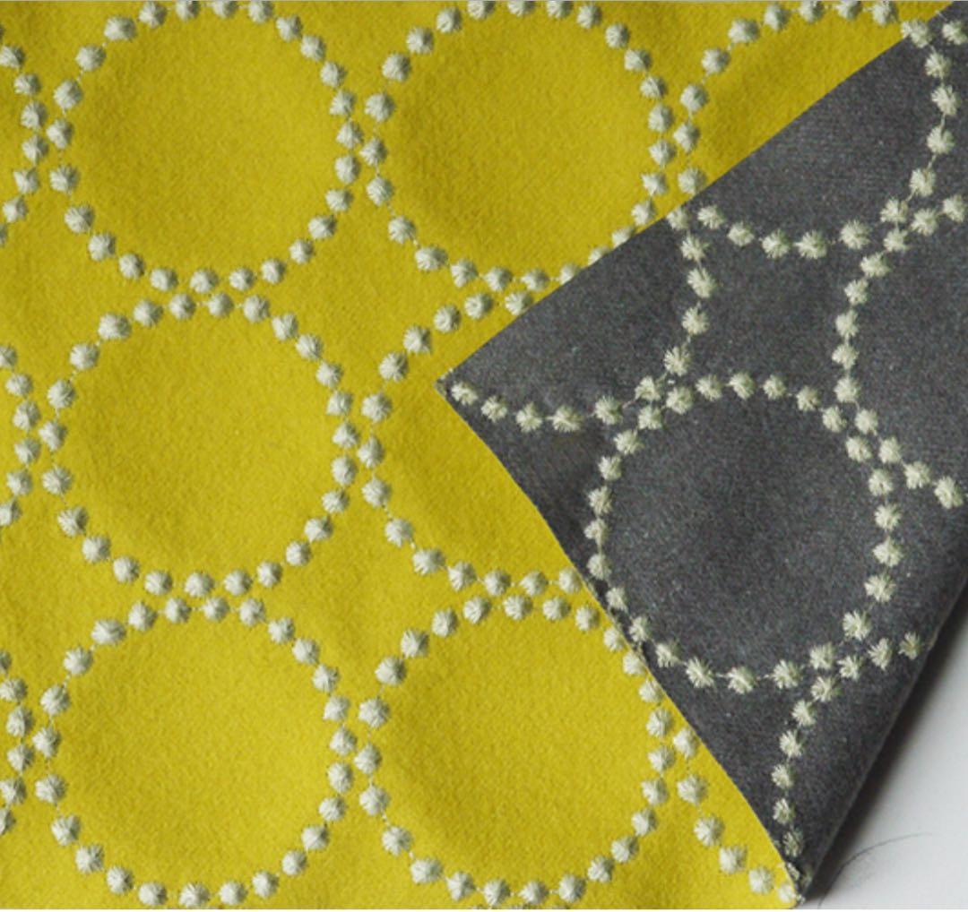 ミナペルホネン dop タンバリン スクエア スツール 【イエロー】ハンドメイド