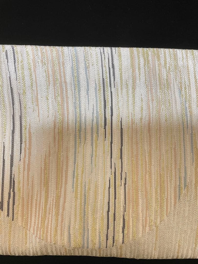 ♦️逸品　正絹　幾何学丸模様　洒落袋の作り帯