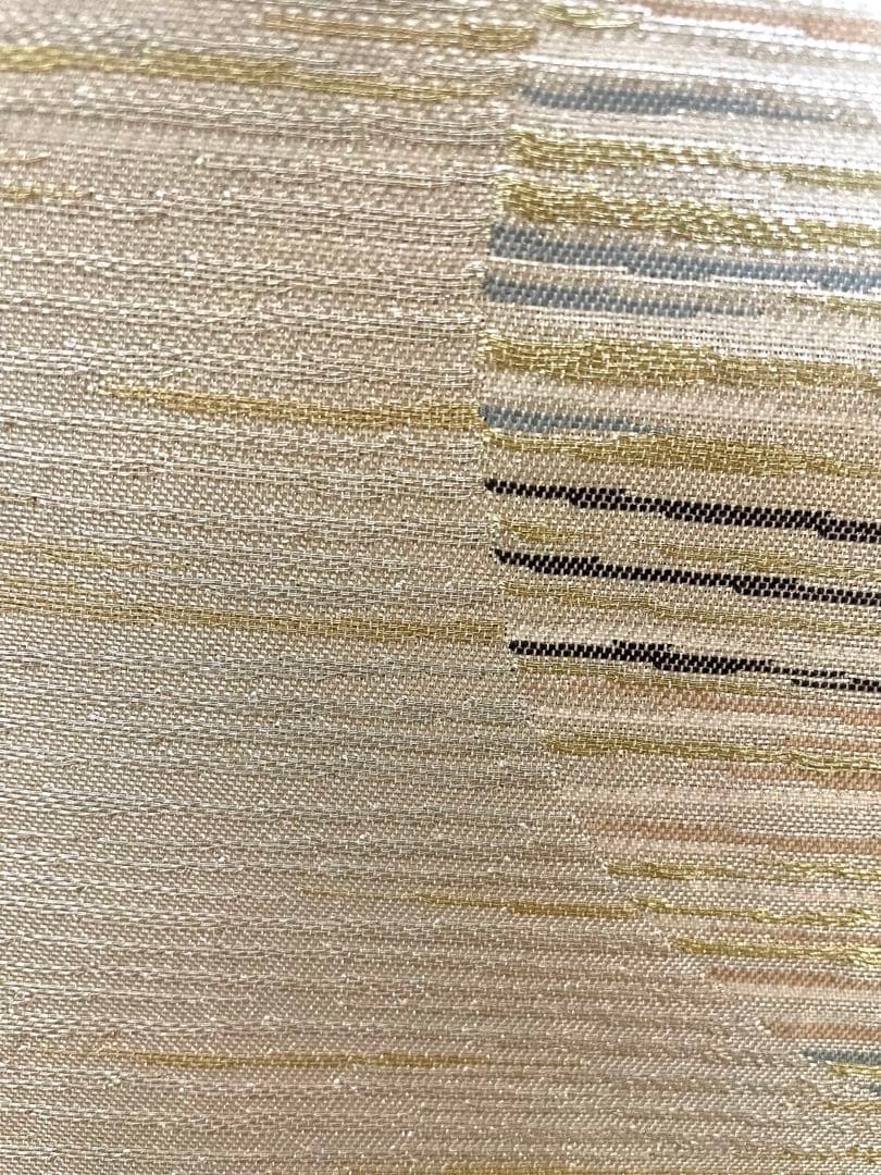 ♦️逸品　正絹　幾何学丸模様　洒落袋の作り帯