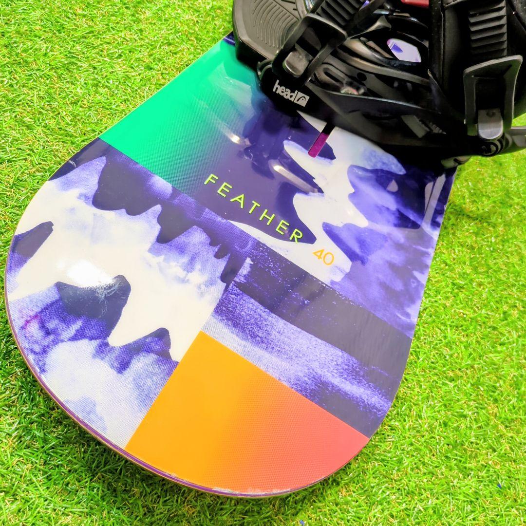 Burton　FEATHER　スノーボード板　ヘッド　ビンディングセット　140