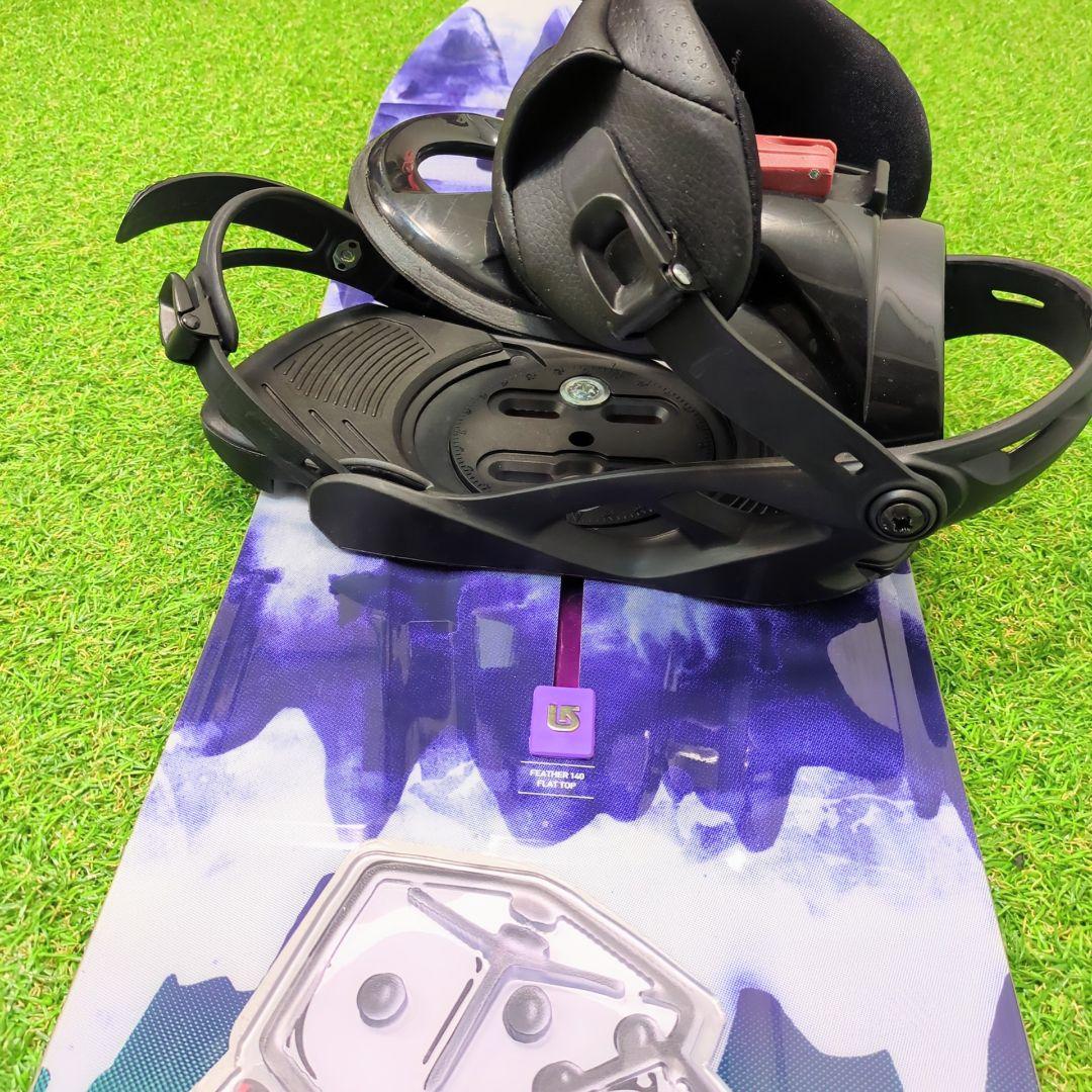 Burton　FEATHER　スノーボード板　ヘッド　ビンディングセット　140