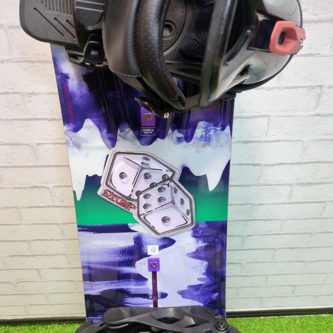 Burton　FEATHER　スノーボード板　ヘッド　ビンディングセット　140