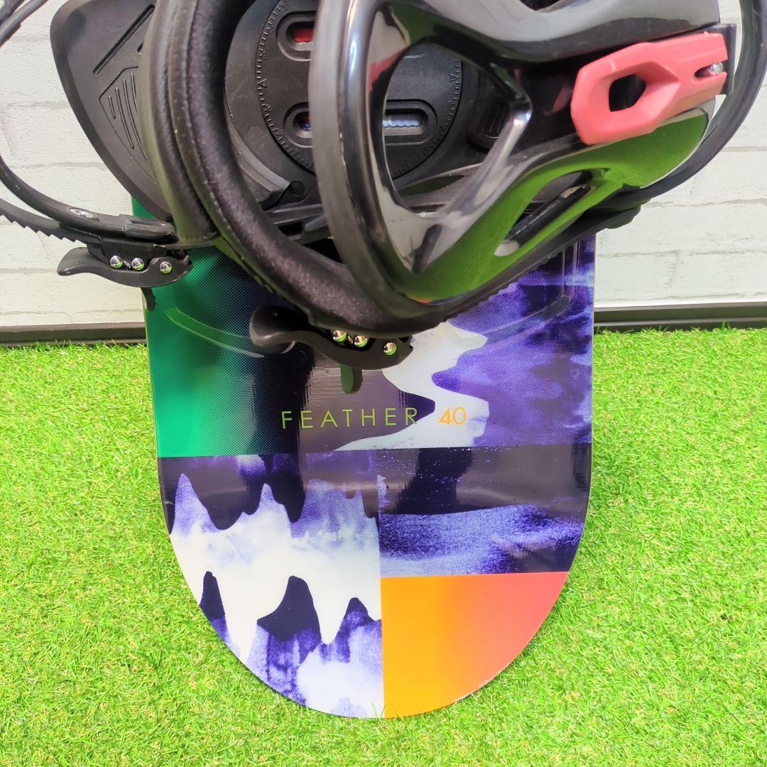 Burton　FEATHER　スノーボード板　ヘッド　ビンディングセット　140