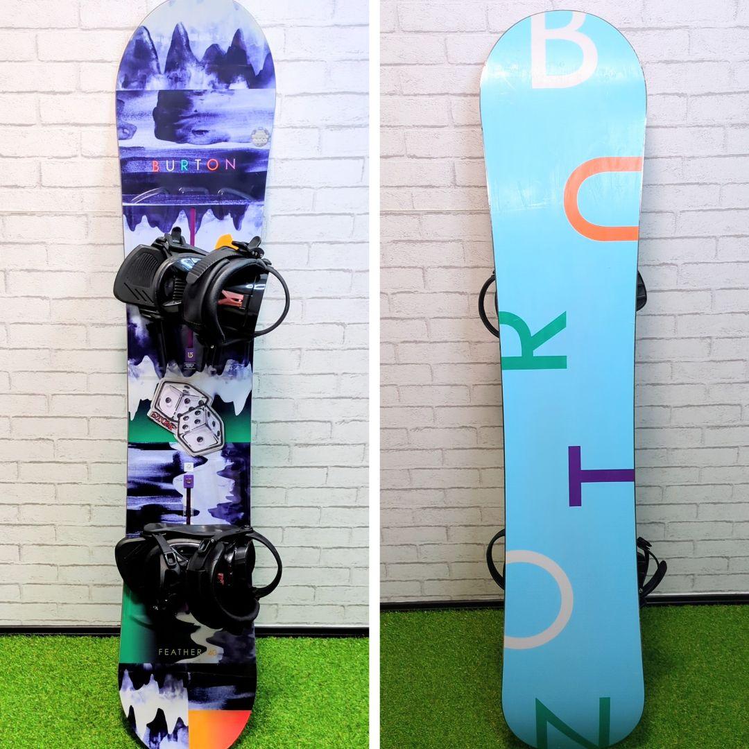 Burton　FEATHER　スノーボード板　ヘッド　ビンディングセット　140