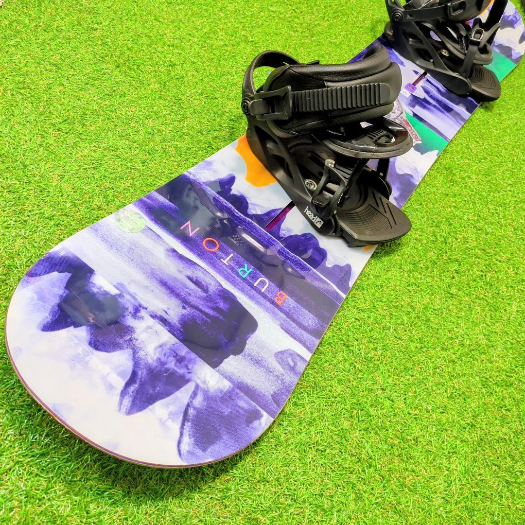 Burton　FEATHER　スノーボード板　ヘッド　ビンディングセット　140