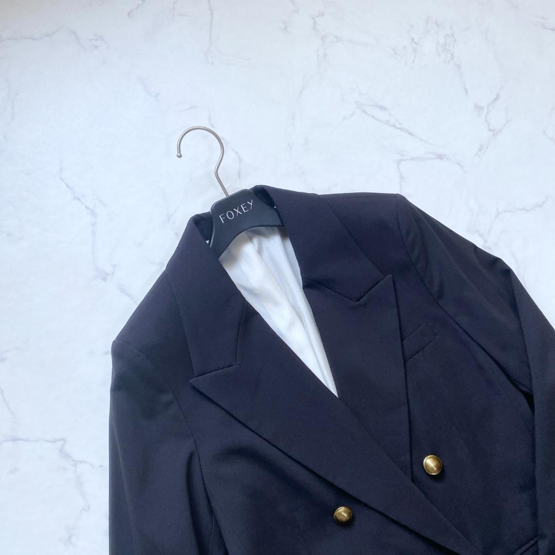 タグ付✨ミラオーウェン 金釦ダブルブレストジャケット 0 ネイビー