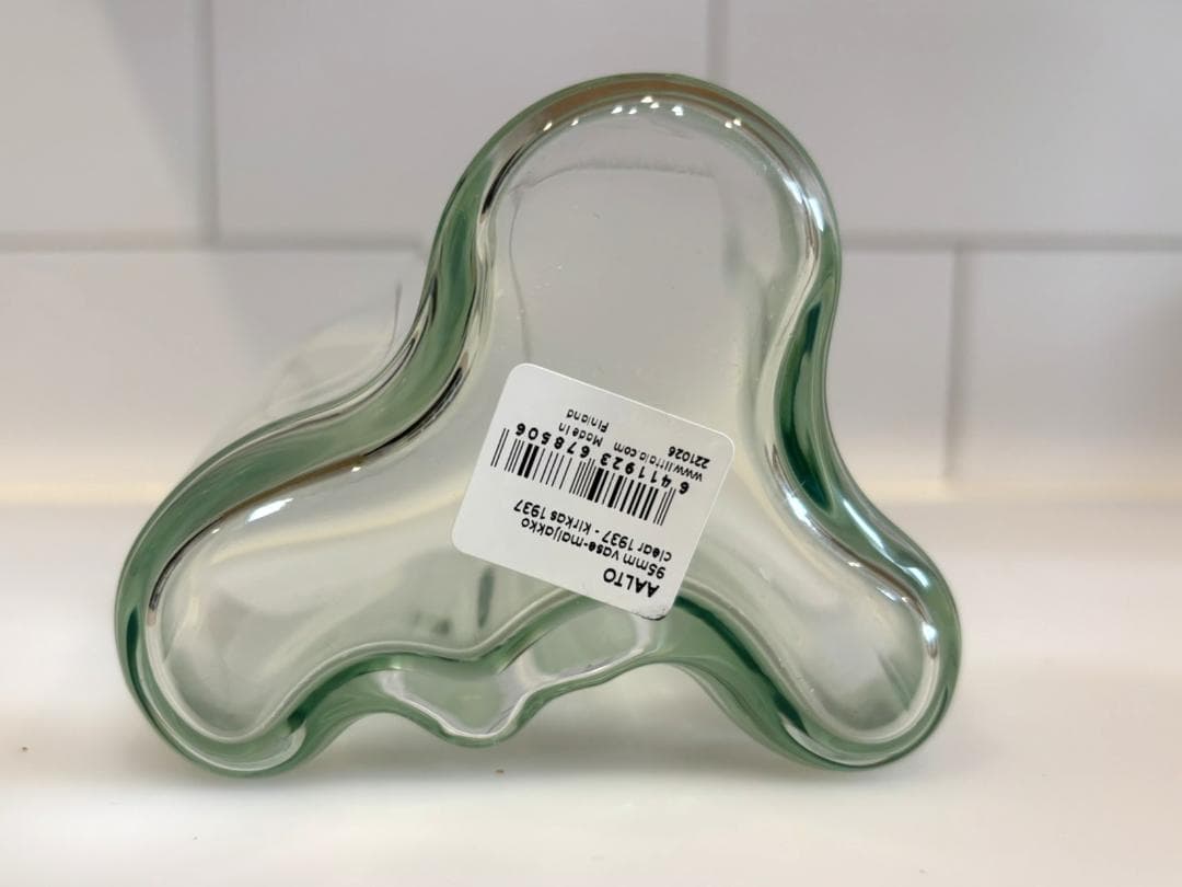 新品未使用品・アアルト　フラワーベース　イッタラ 95ミリ　クリア1937