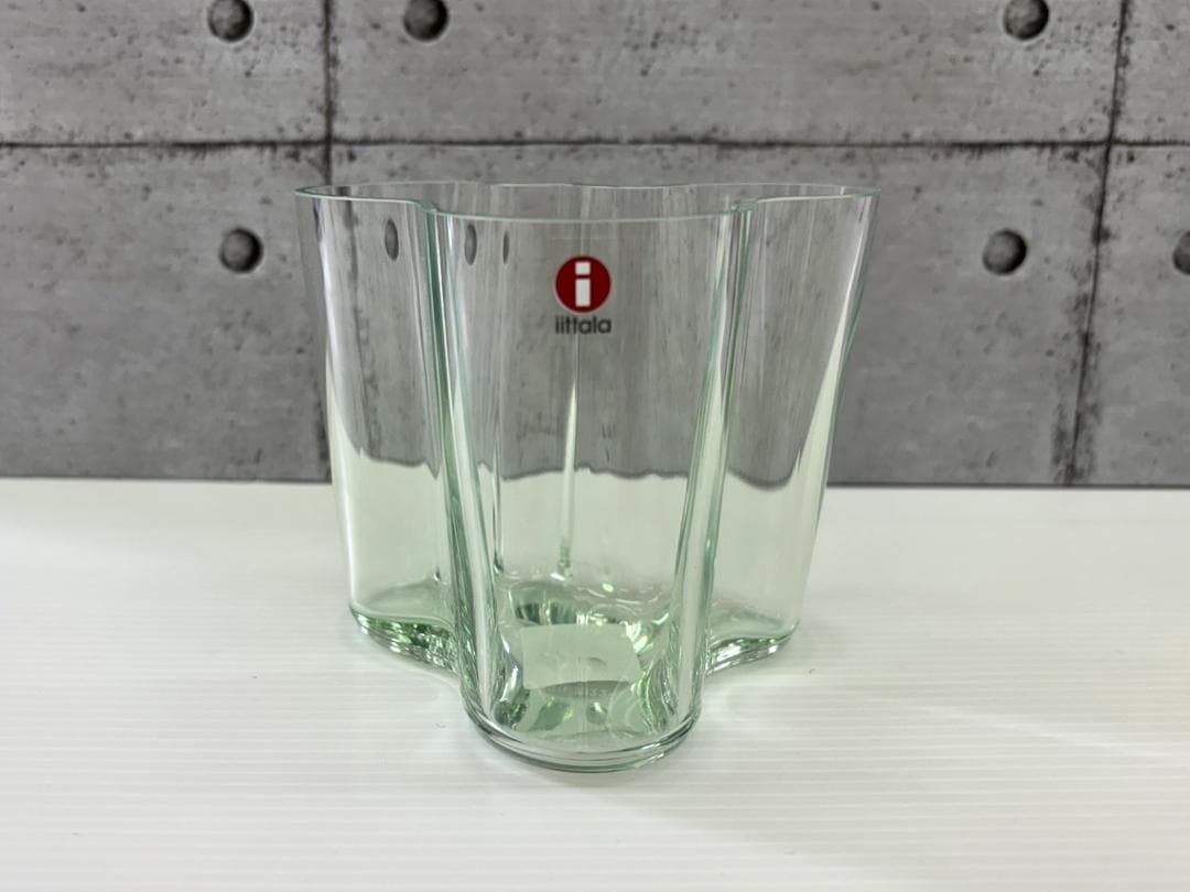 新品未使用品・アアルト　フラワーベース　イッタラ 95ミリ　クリア1937