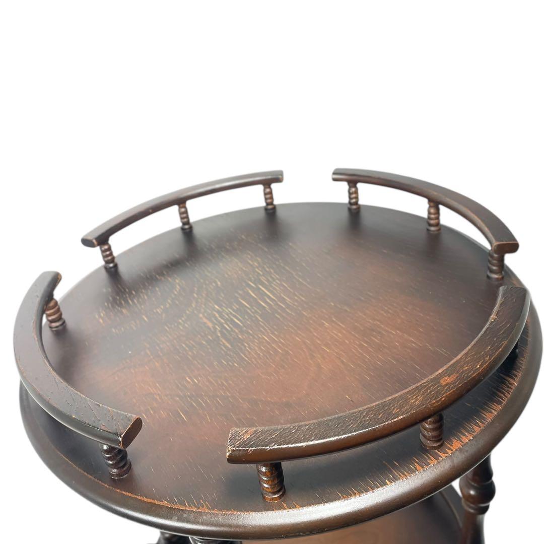 HR677 【レアデザイン】シャビー　古い飛騨産業　キッチンワゴン　テーブル