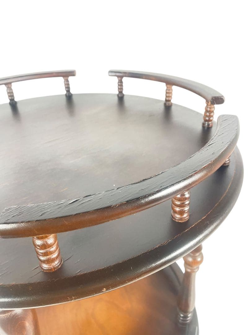 HR677 【レアデザイン】シャビー　古い飛騨産業　キッチンワゴン　テーブル