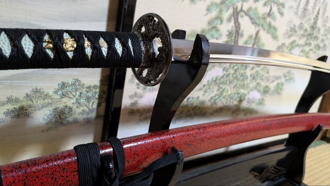 【値下げ】金属製 模造刀 陸奥守吉行 刀袋付