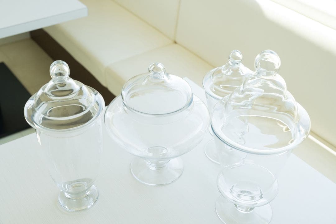 ダルトン　廃盤希少　コルネット　アマンド　スーリール　ガラス容器セット