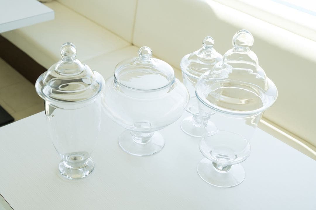 ダルトン　廃盤希少　コルネット　アマンド　スーリール　ガラス容器セット