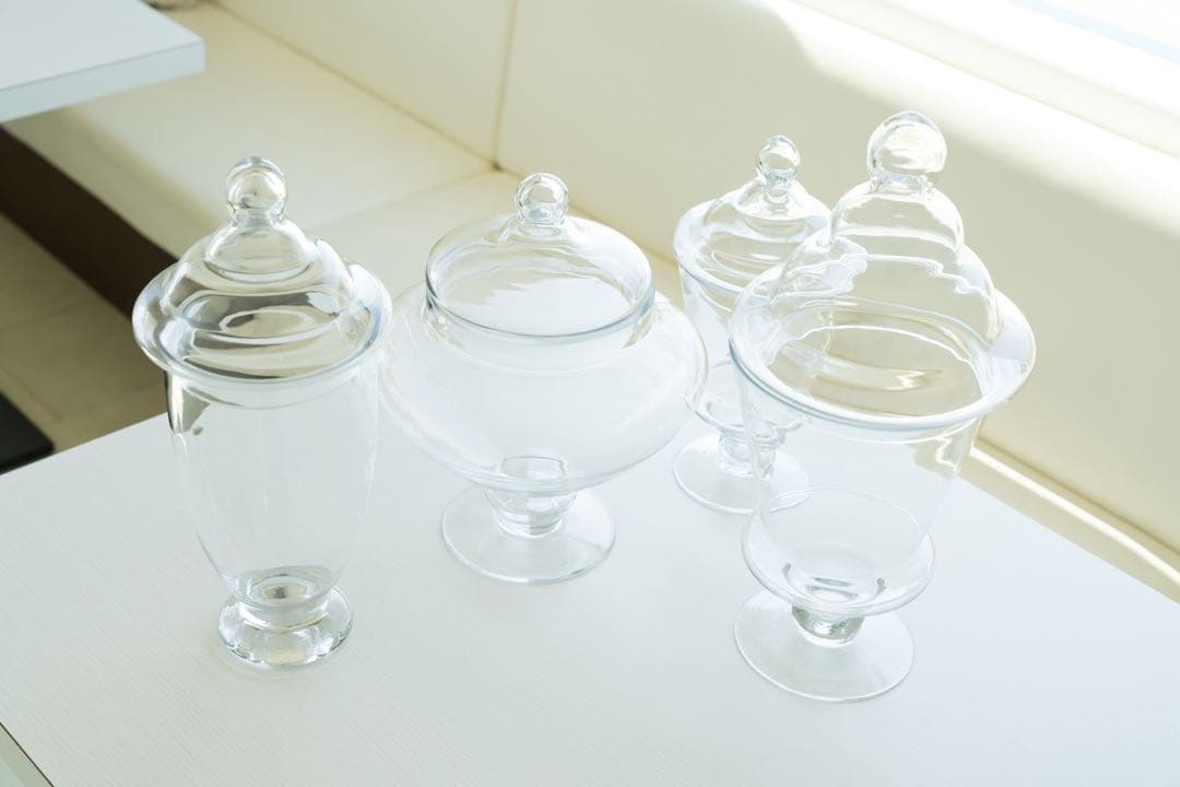 ダルトン　廃盤希少　コルネット　アマンド　スーリール　ガラス容器セット