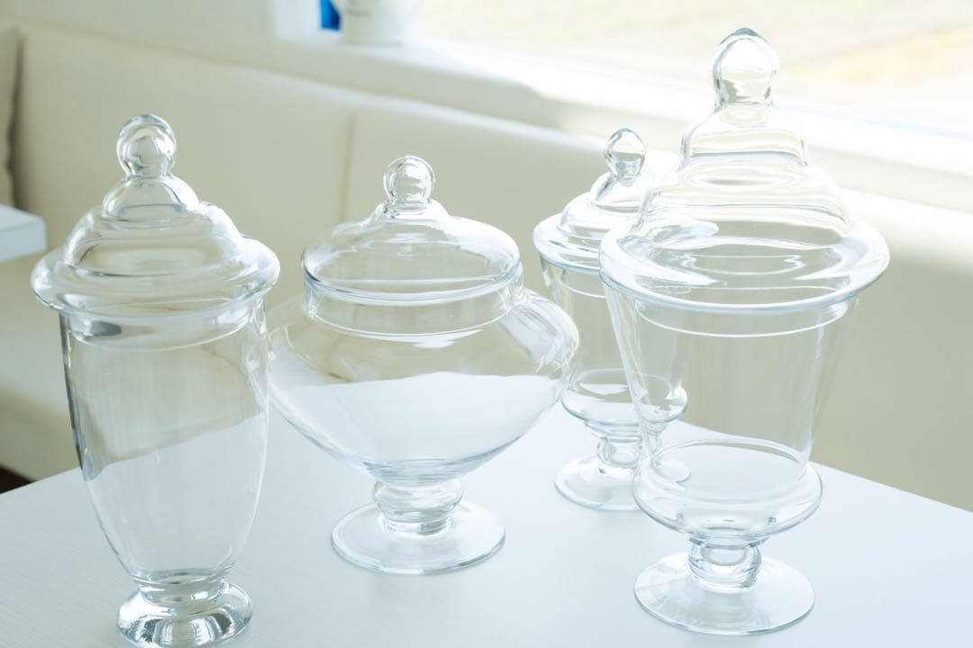 ダルトン　廃盤希少　コルネット　アマンド　スーリール　ガラス容器セット