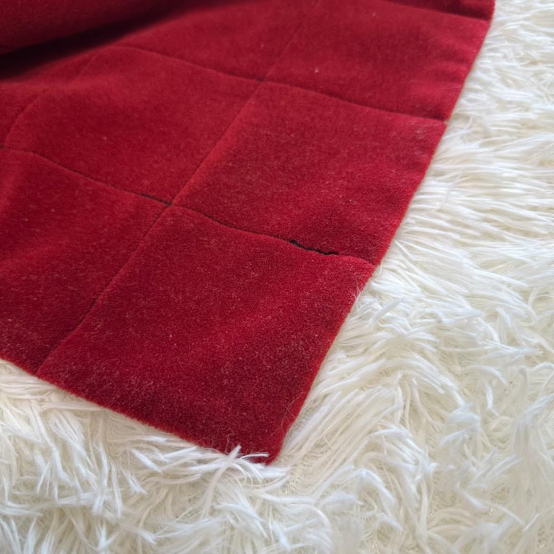 ミナペルホネン✨モスタイル ポンチョ ボルドー ワインレッド