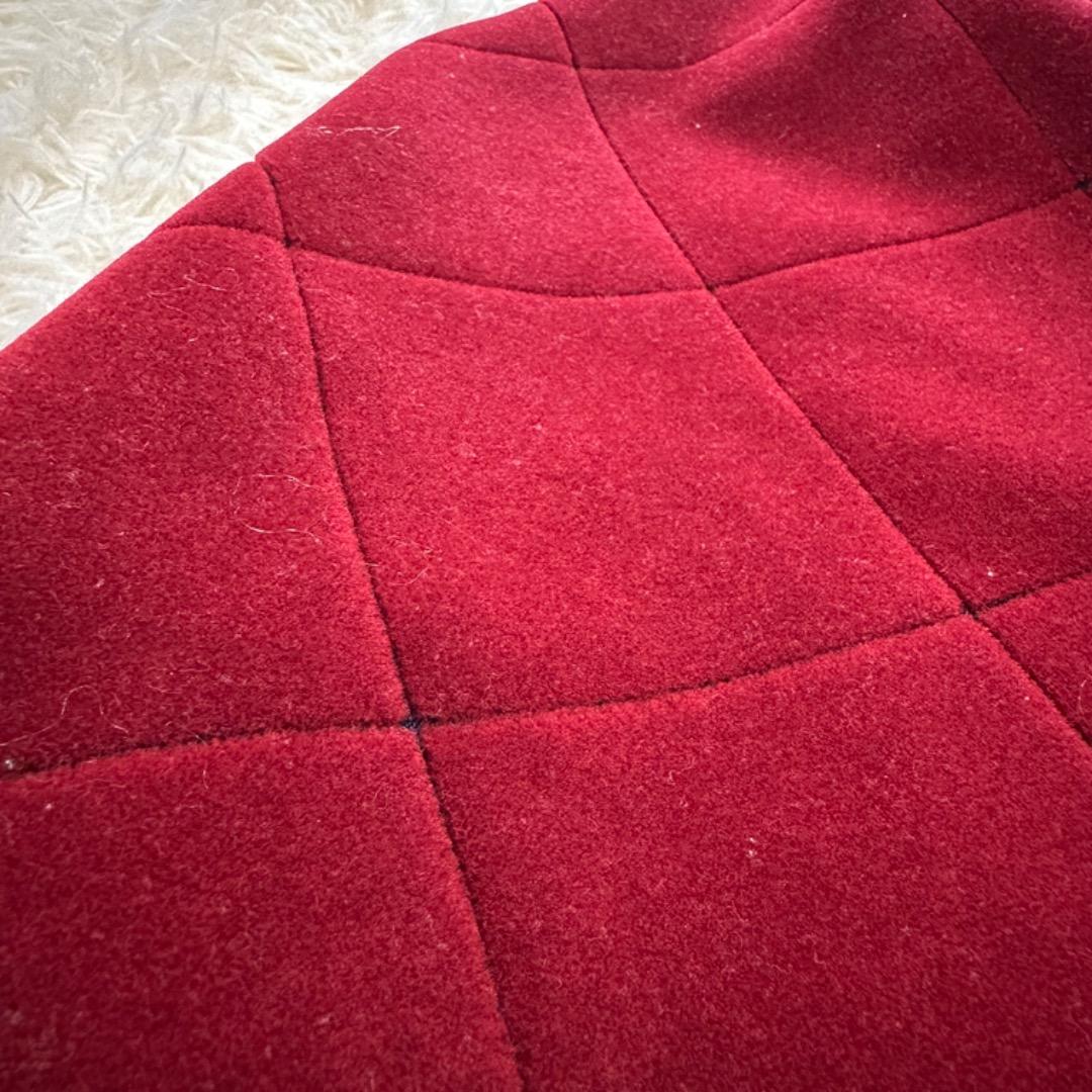 ミナペルホネン✨モスタイル ポンチョ ボルドー ワインレッド